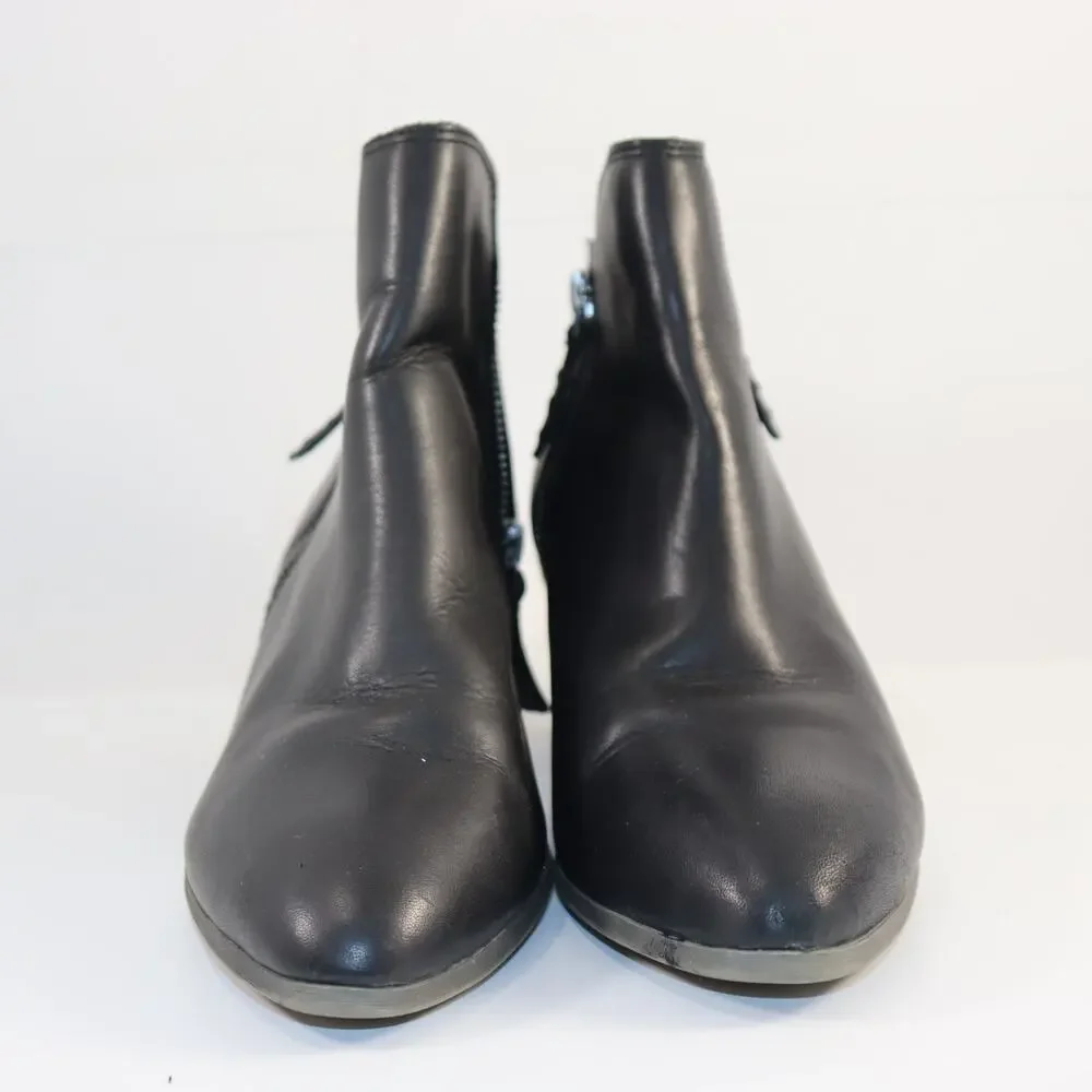 Frye Black Leather Ankle Booties‎ – Size 8